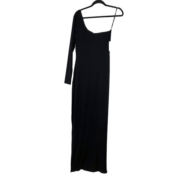 BUMPSUIT BLACK ONE SHOULDER EVENING DRESS - Picture 5 of 5